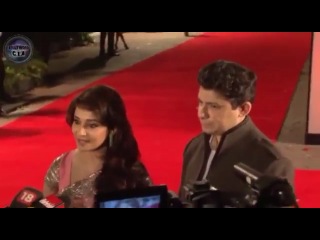 madhuri dixit and sriram nene at the premiere of jab tak hai jaan. mature