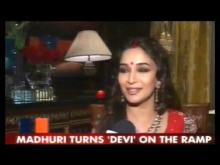 madhuri dixit as devi at delhi fashion week for anju modi mature