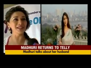 madhuri returns to the small screen (tv).